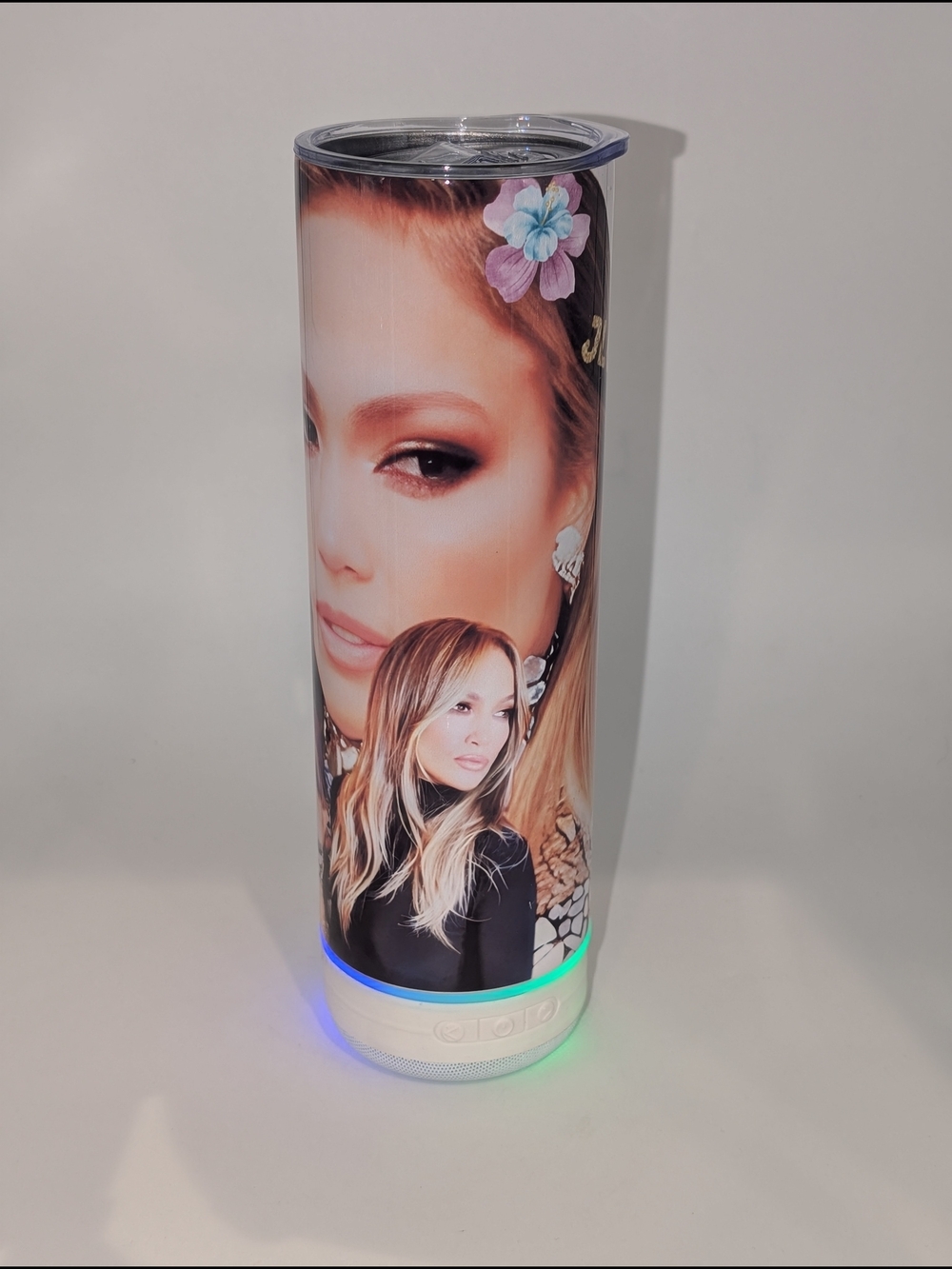 Jlo Bluetooth Audio Skinny Tumbler -  Portrait Design Brand New